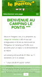 Mobile Screenshot of camping-le-pontis.com