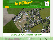 Tablet Screenshot of camping-le-pontis.com